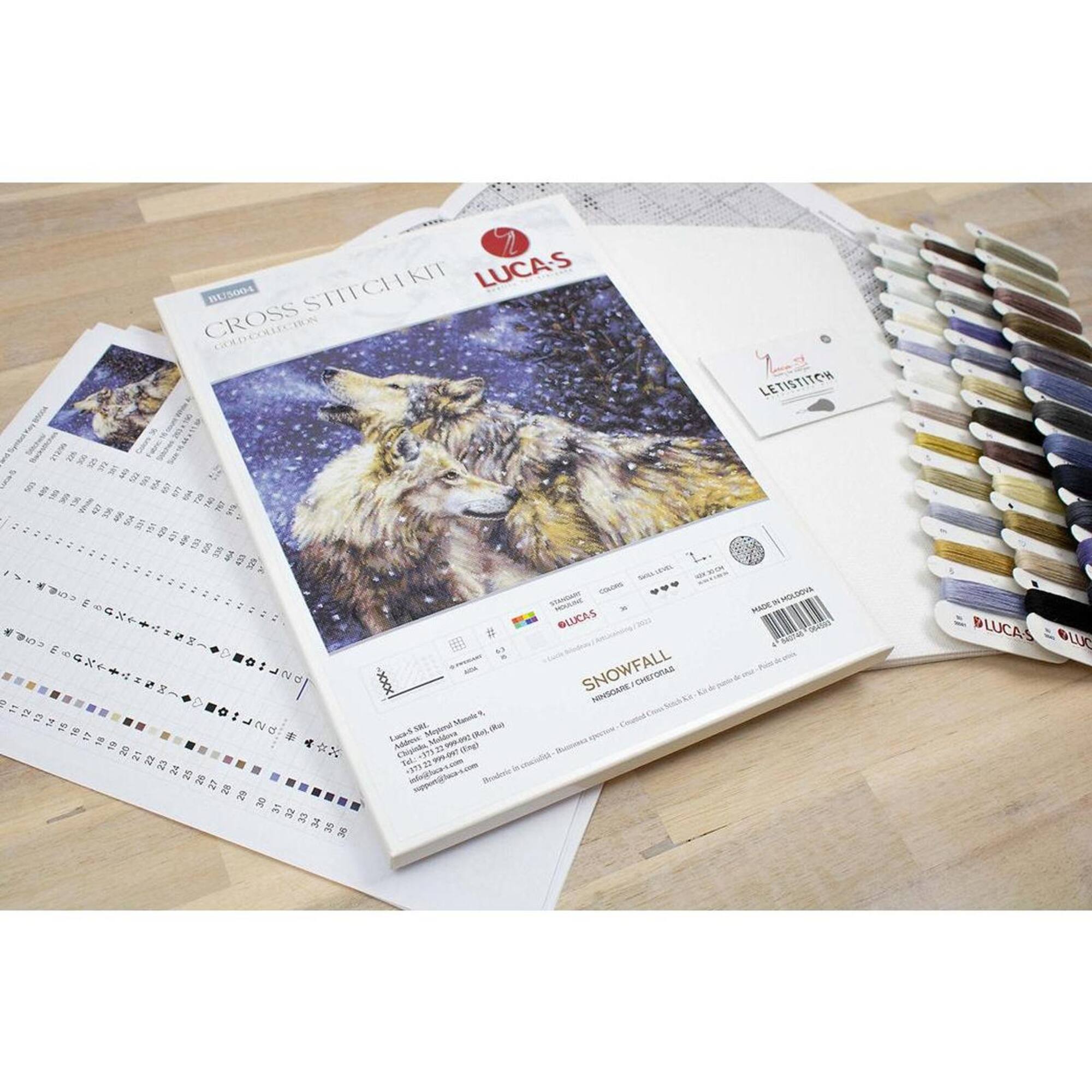 Luca-S Snowfall Counted Cross Stitch Kit